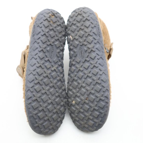 Chaco Ramble Booties Fluff Slippers Men\'s Size 9.5 Trekking Brown Sherpa